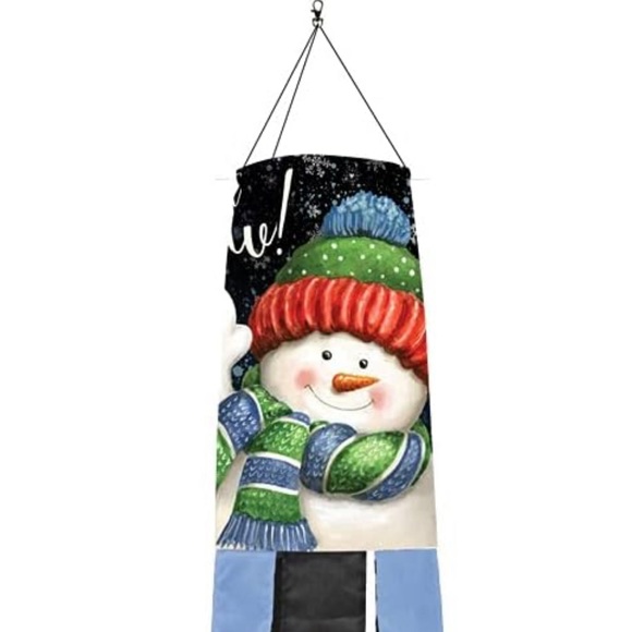 NWT Briarwood Lane Snow Time Snowman Winter Windsock - Picture 4 of 6